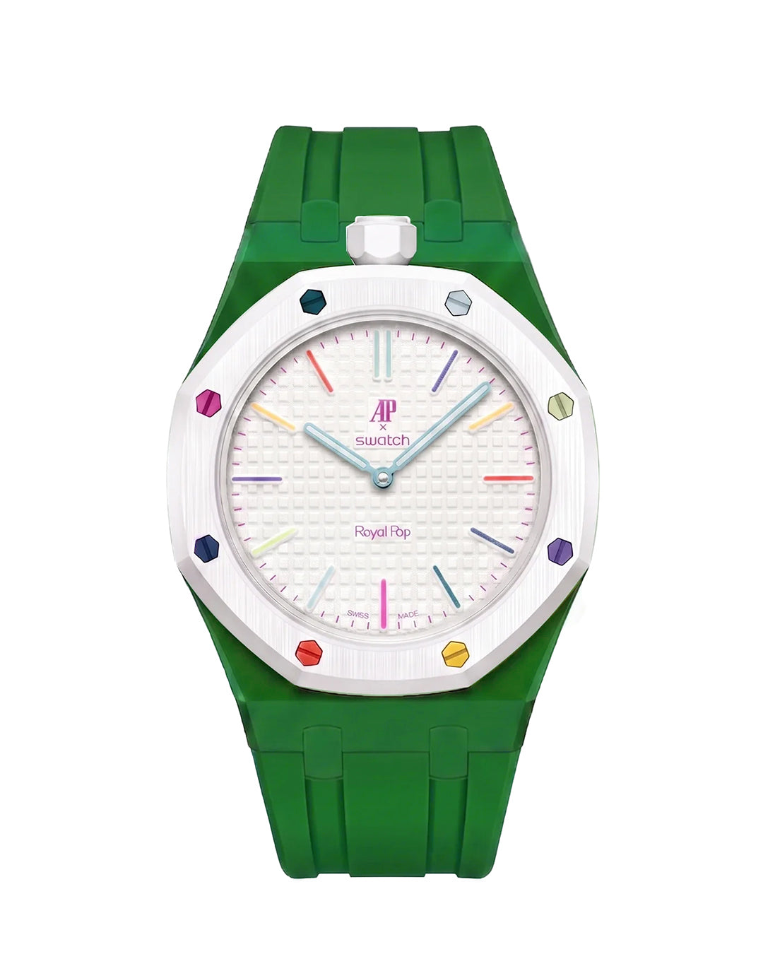 Rubber Strap Conversion for Royal Pop Huit Blanc