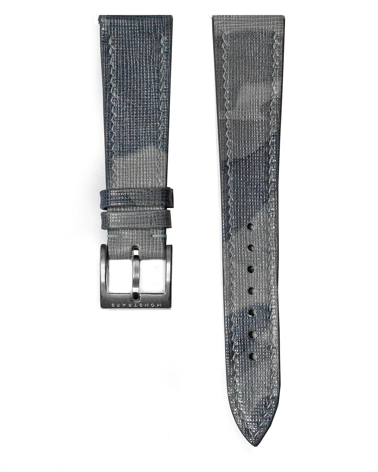 Camo Leather Strap (Arctic Grey)