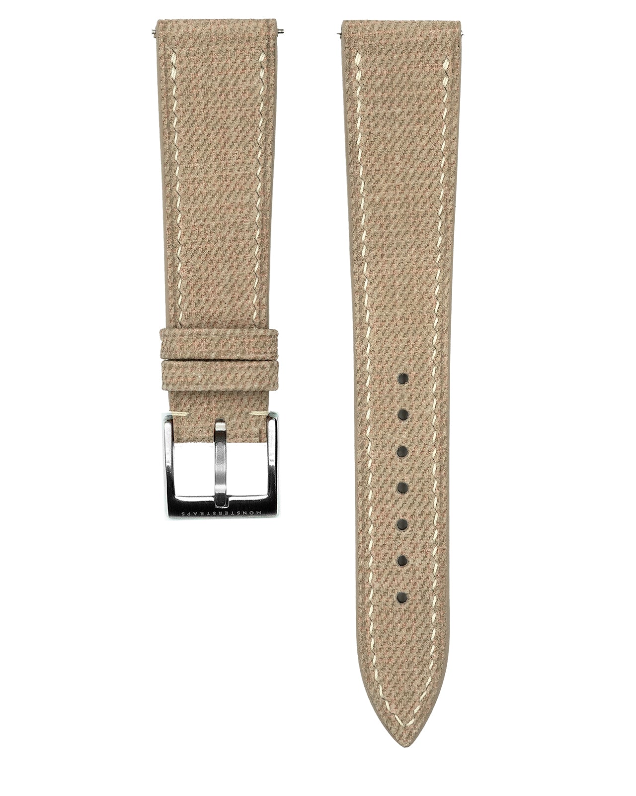 Fabric Leather Strap (Beige)