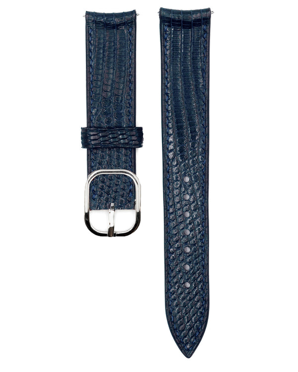17mm) Lizard Leather - Dark Navy - Regular - Monstraps