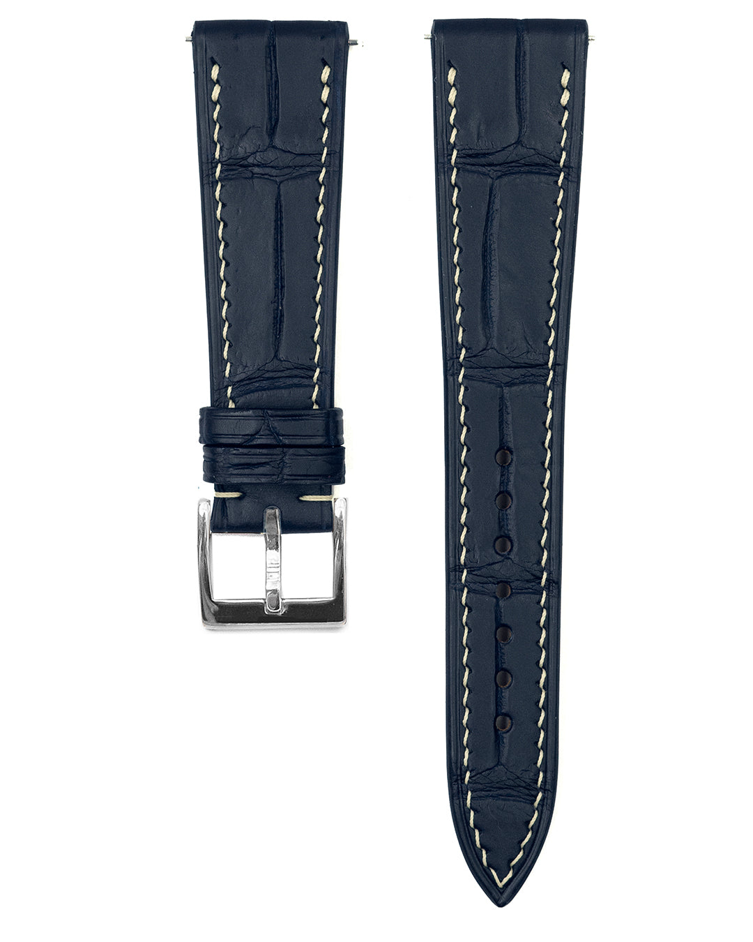 (21mm) Alligator Leather - Dark Navy - Regular