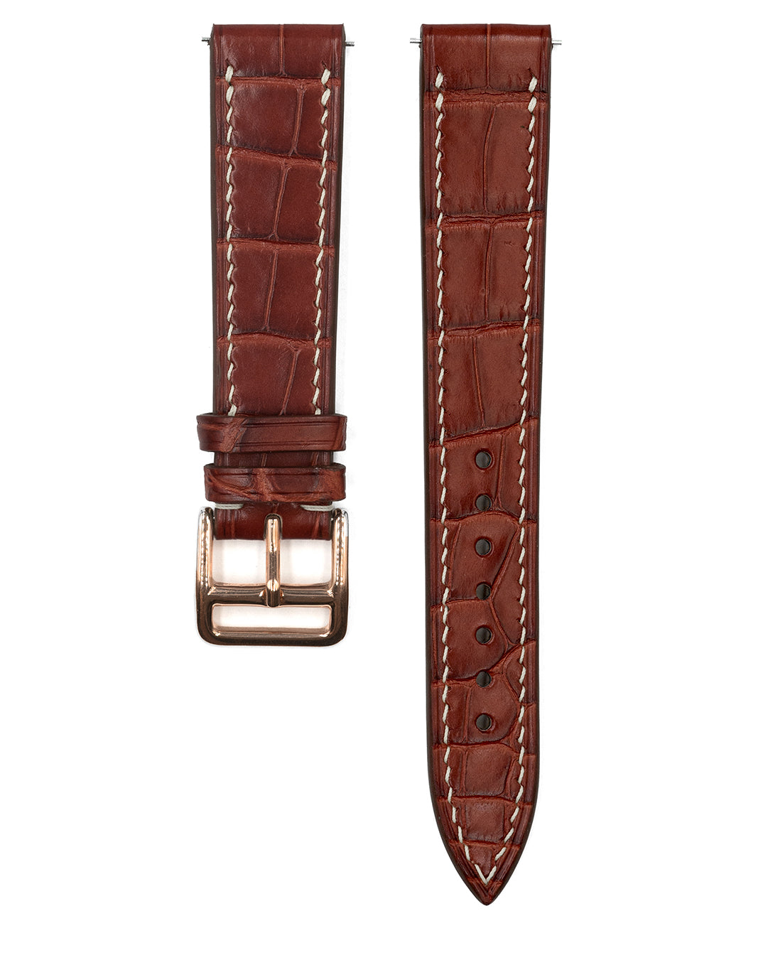 (18mm) Alligator Leather - Sienna Brown - Monstraps