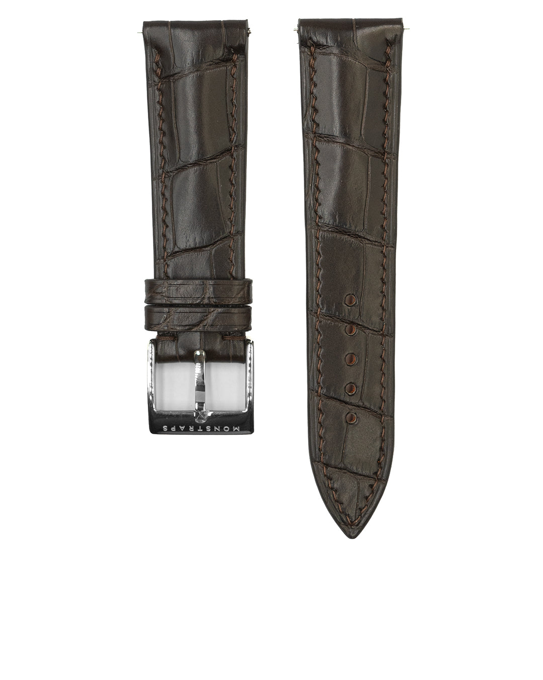 21mm alligator best sale watch strap