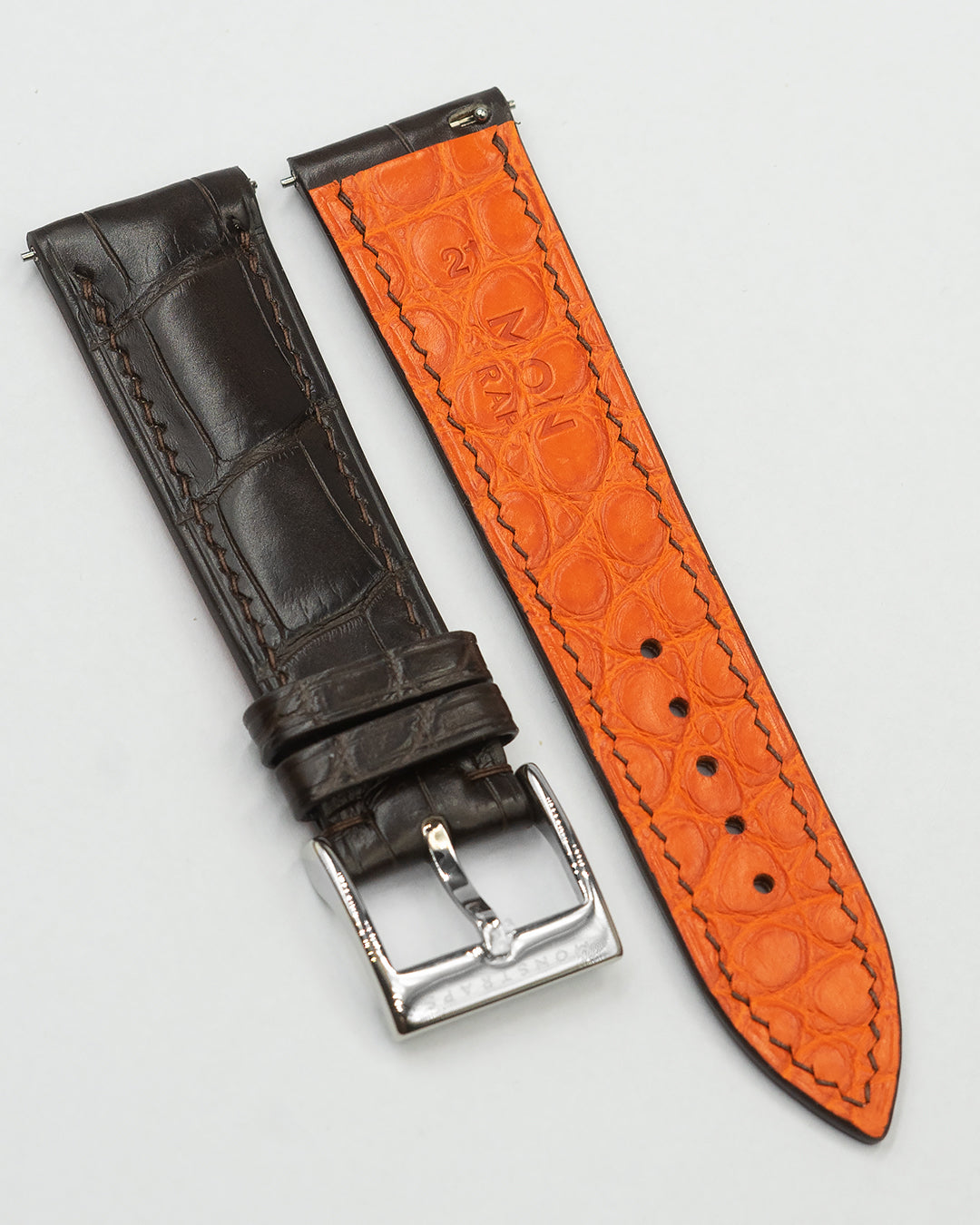 (21mm) Alligator Leather - Dark Coffee