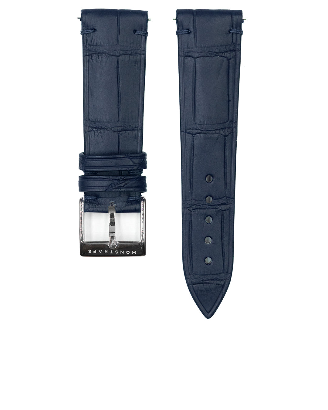 (19mm) Alligator Leather - Dark Navy (Matte, XS)