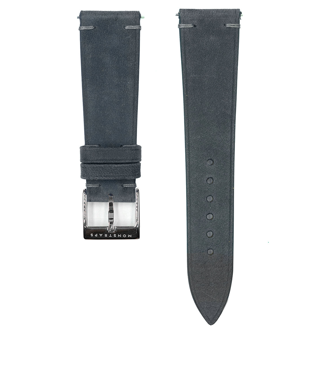 (20mm) Nubuck Leather - Slate Grey, Short