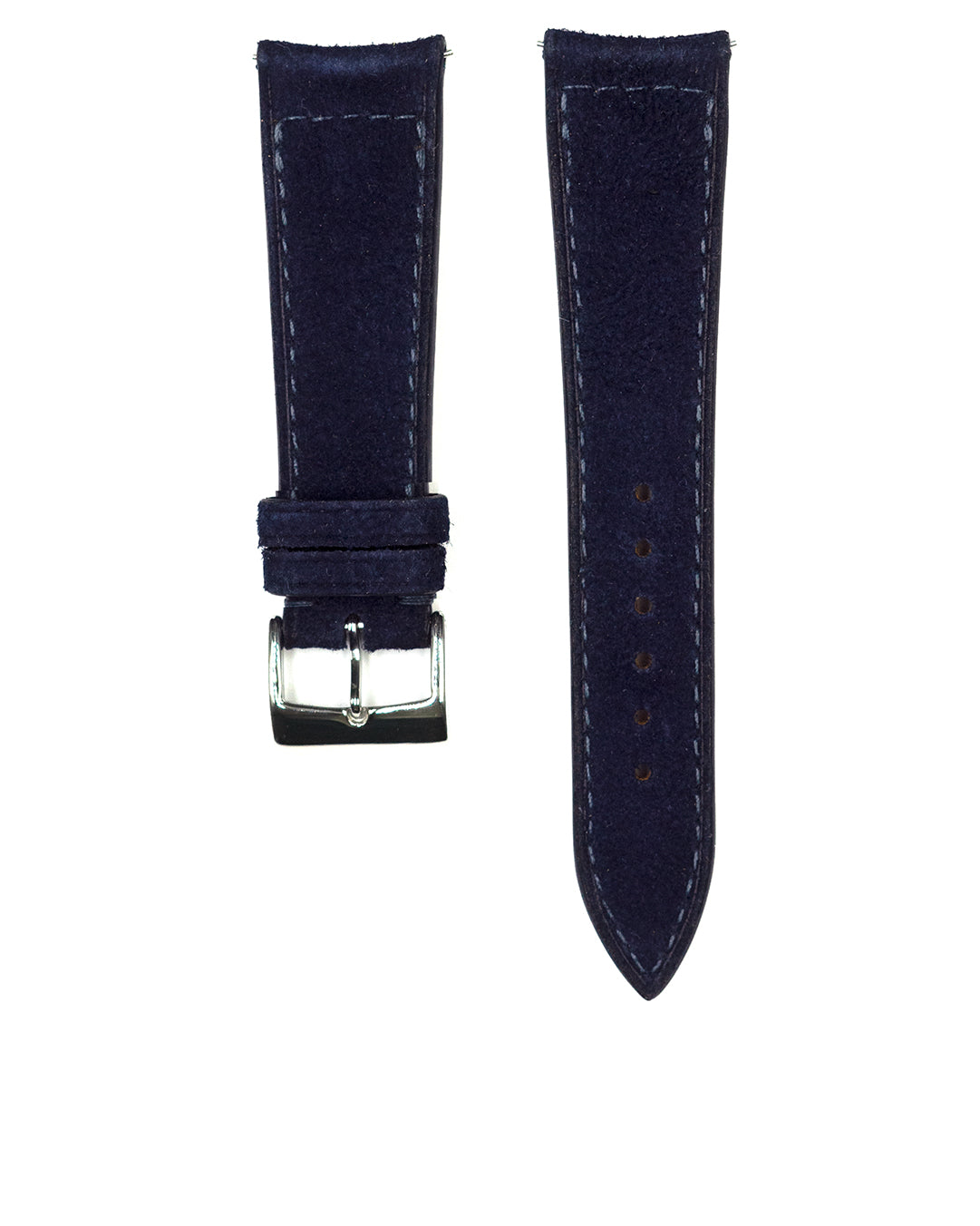 (20mm) Suede Leather - Dark Blue, Short