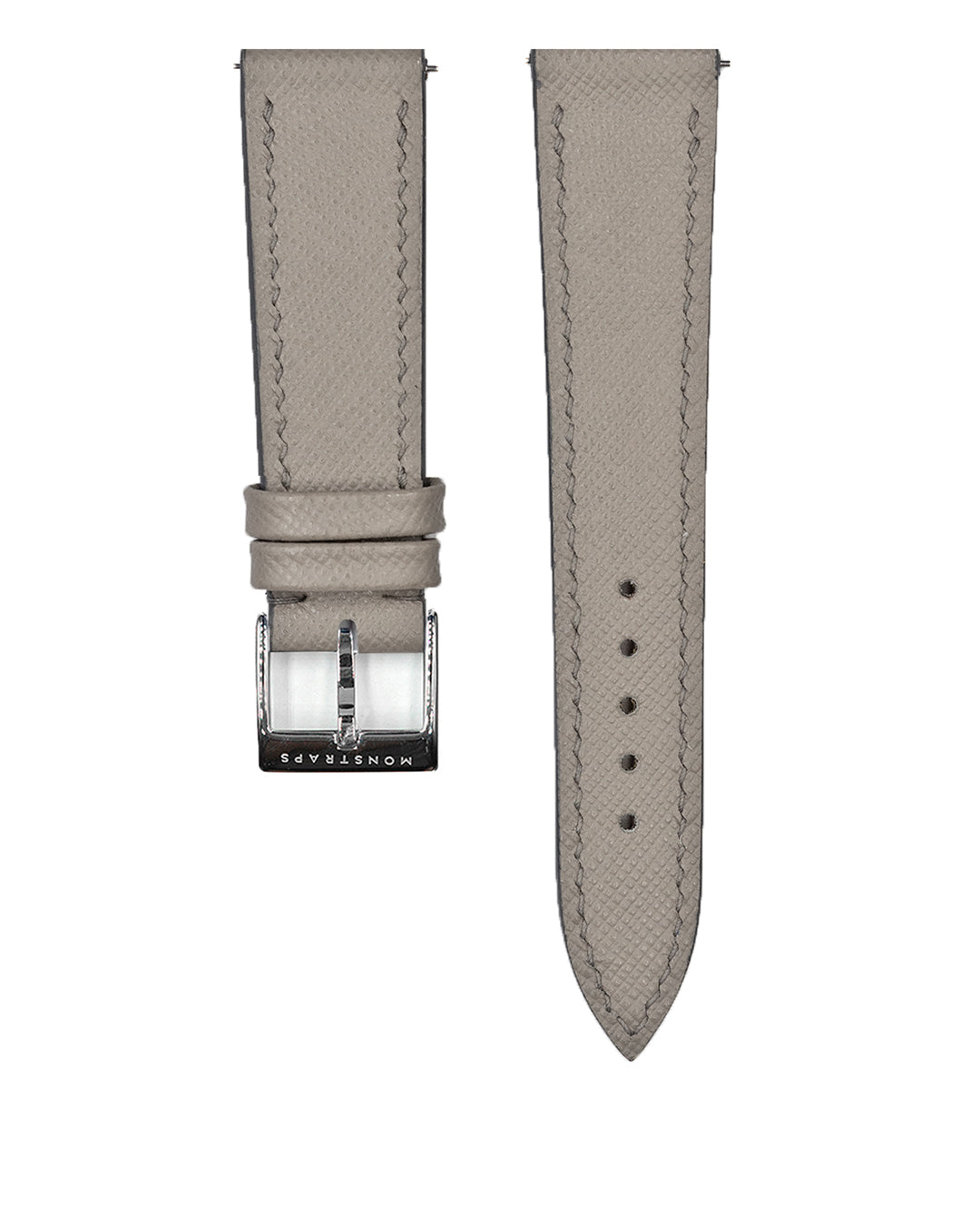 (19mm) Saffiano Leather - Grey Taupe, Short