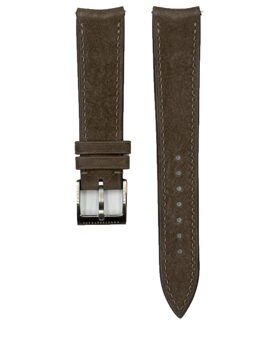 (19mm) Nubuck Leather - Cedar Brown, Regular