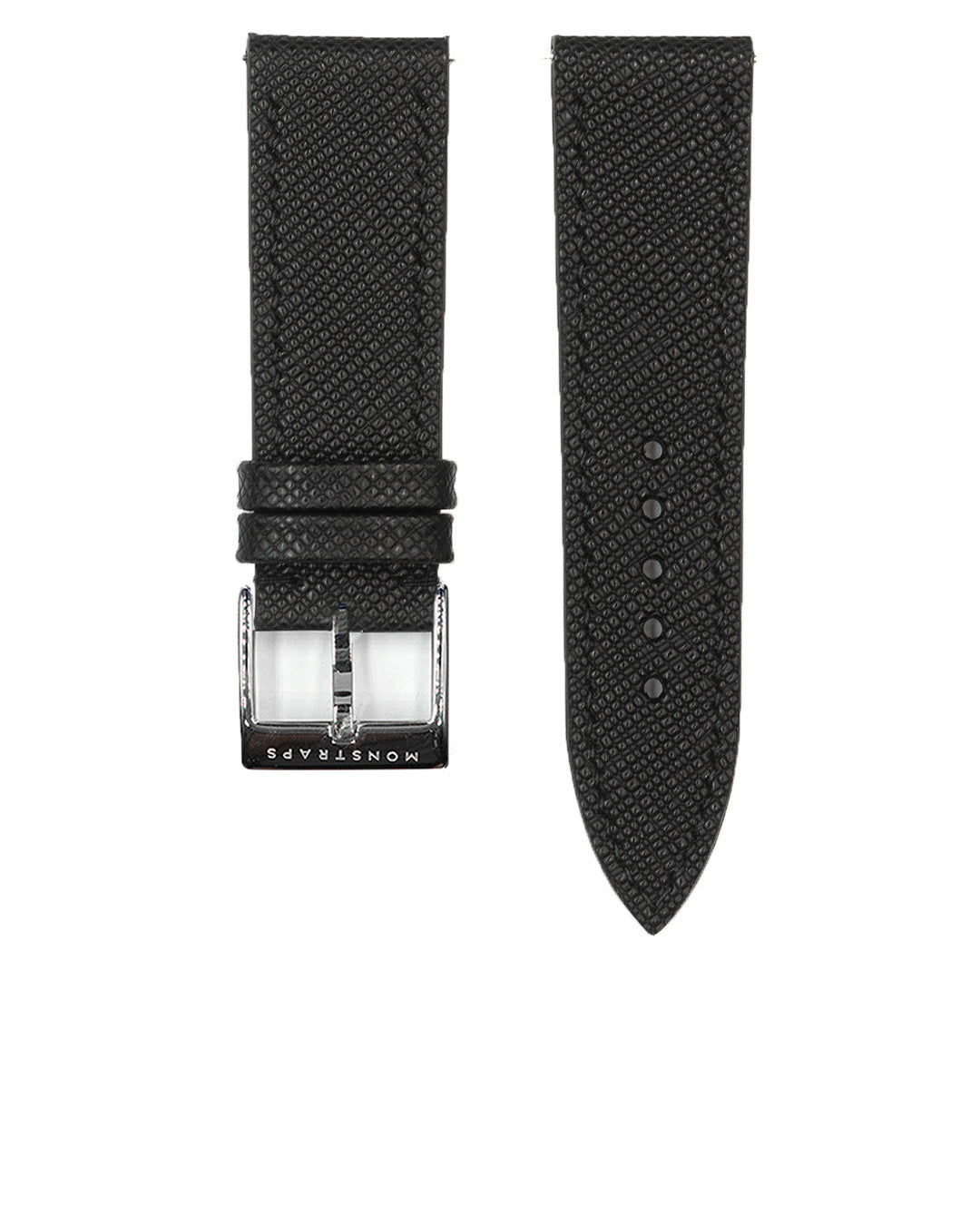 (20mm) Saffiano Leather - Black, Alligator Flank lining, XS