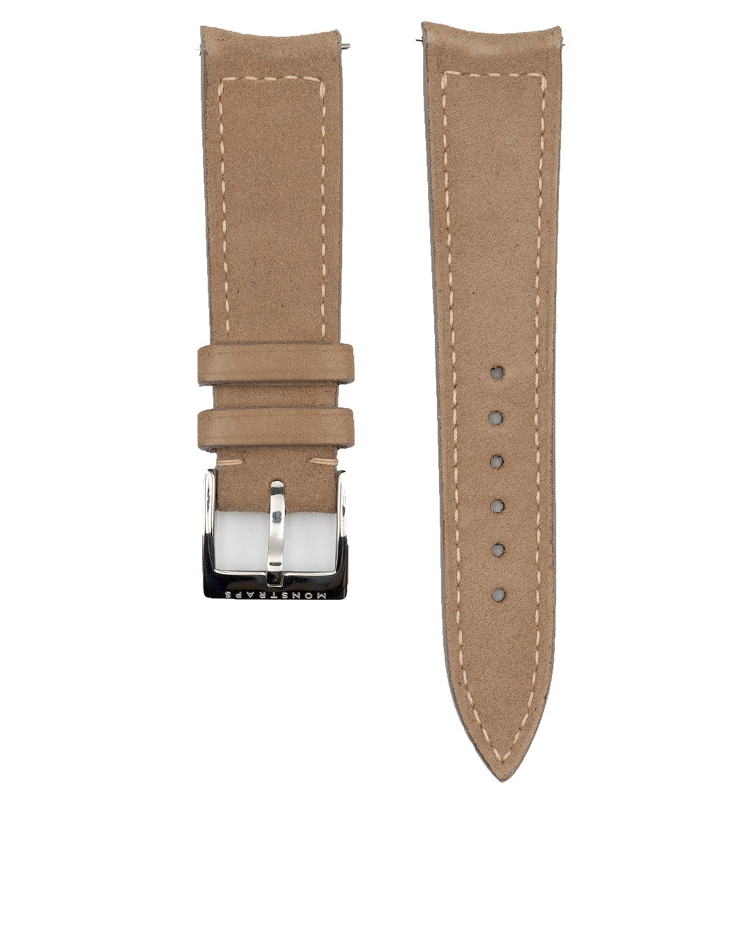 (19mm) Suede Leather - Sand Taupe, Short