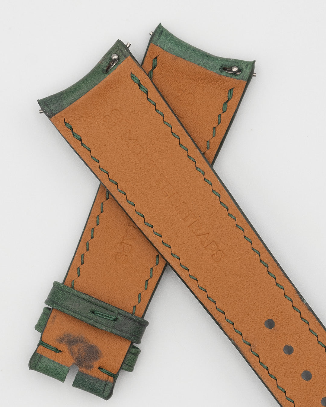 (20mm) Veg Tan Leather - Green Camo - Regular