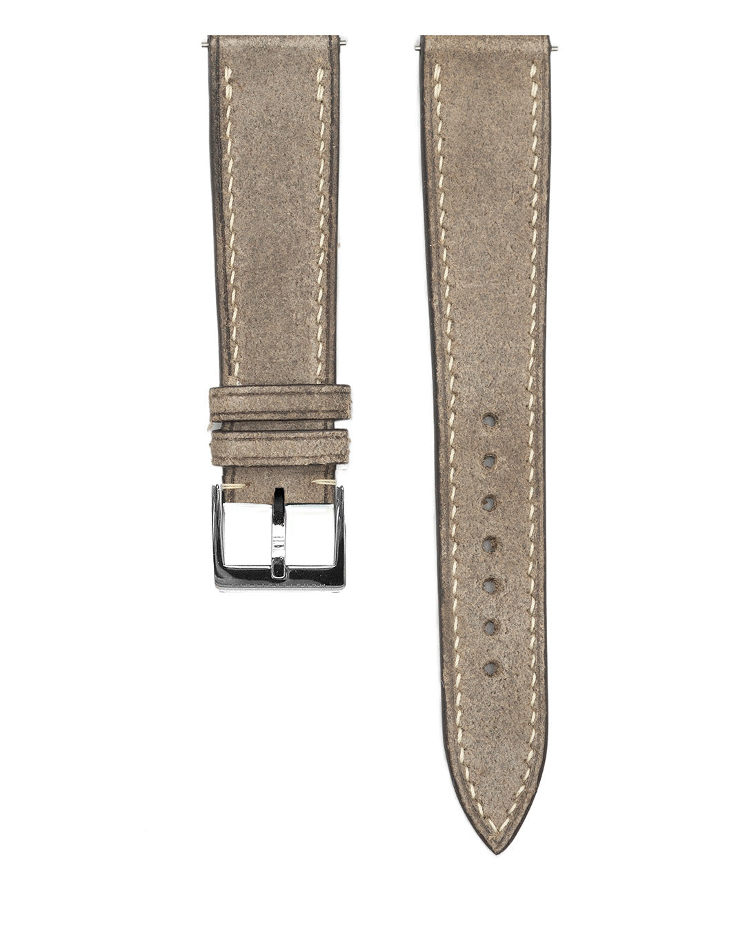 (19mm) Vintage Distressed Leather - Taupe - Regular