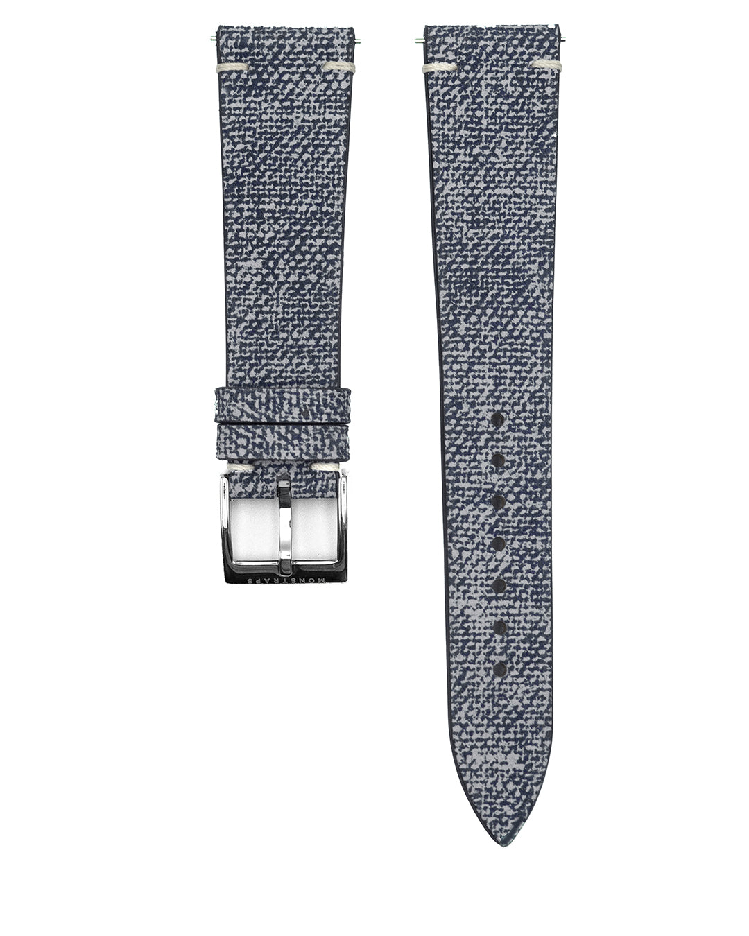 (20mm) Fabric Leather - Mosaic Grey Blue, Regular