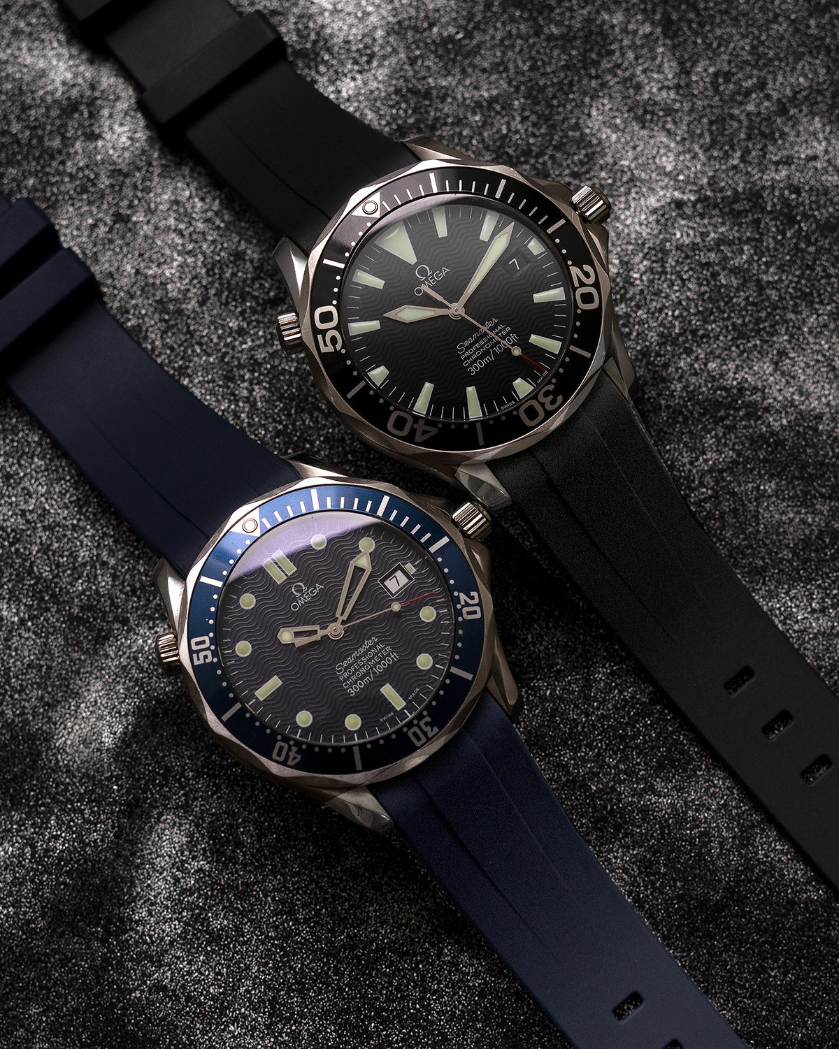 VULCANISED RUBBER - FOR OMEGA SEAMASTER 300 (CURVE FITTED)