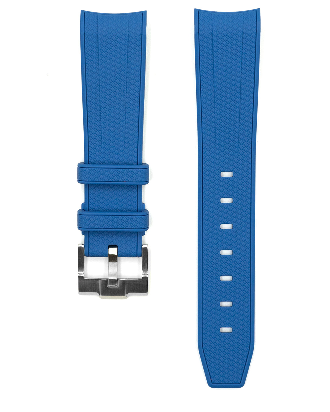 TEXTURED RUBBER CURVED FITTED STRAP FOR OMEGA SEAMASTER