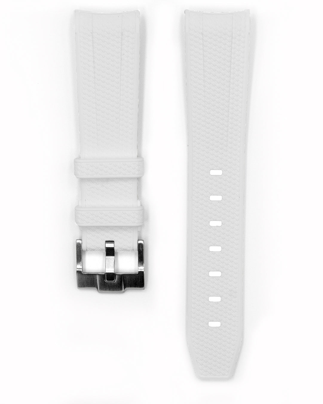 TEXTURED RUBBER - CURVED FITTED STRAP FOR OMEGA SEAMASTER