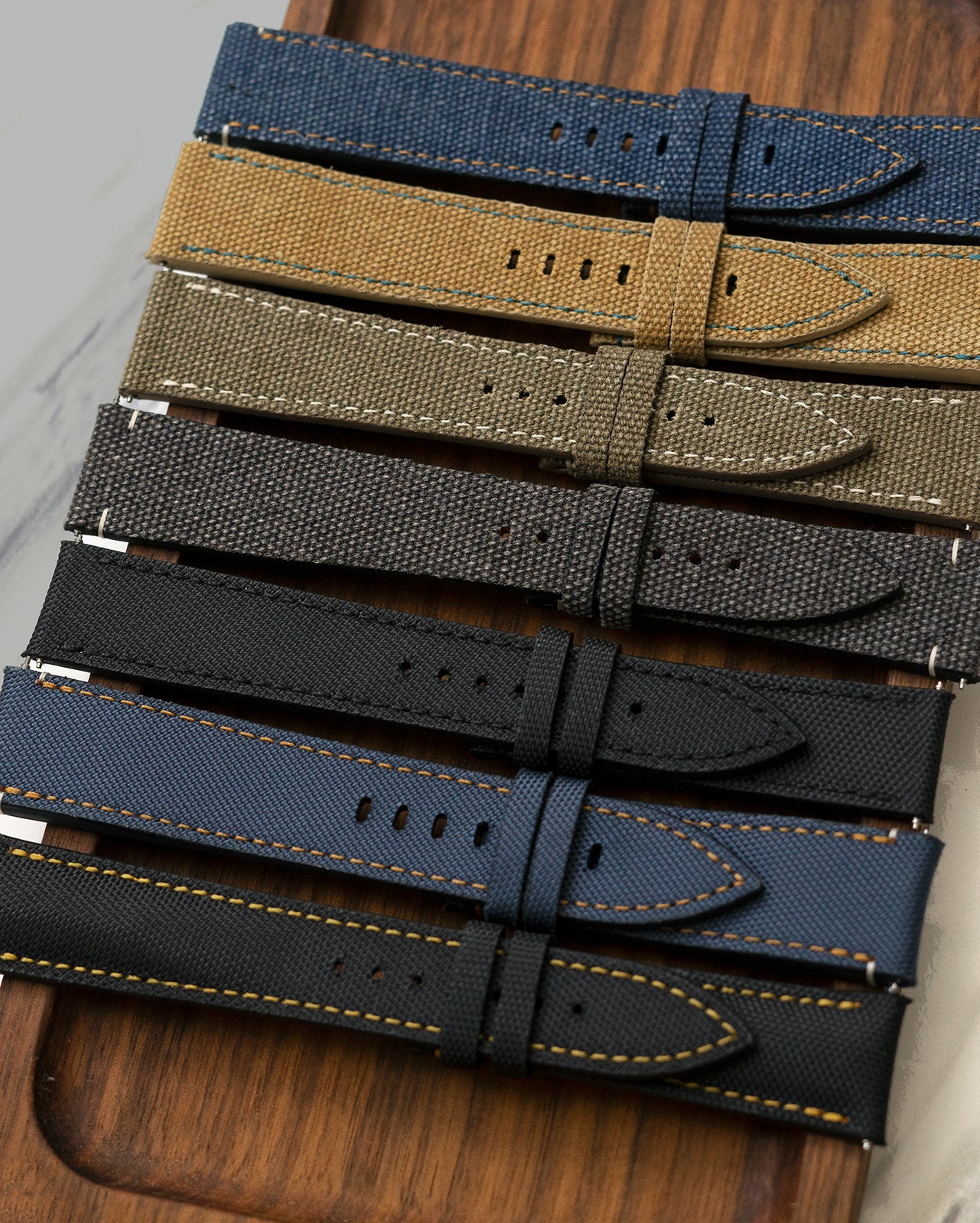 Saffiano Leather Strap (Navy) - Monstraps
