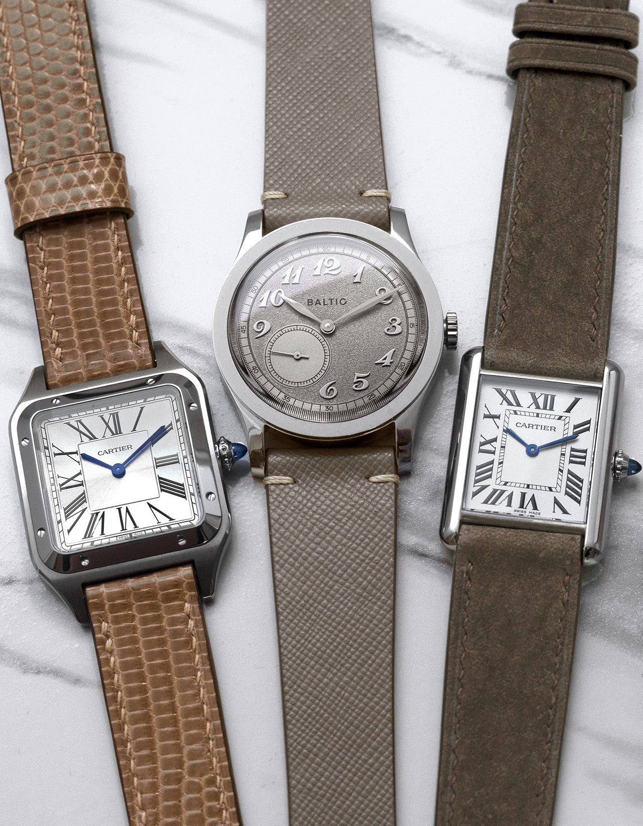 (20mm) Saffiano Leather - Warm Grey - Regular