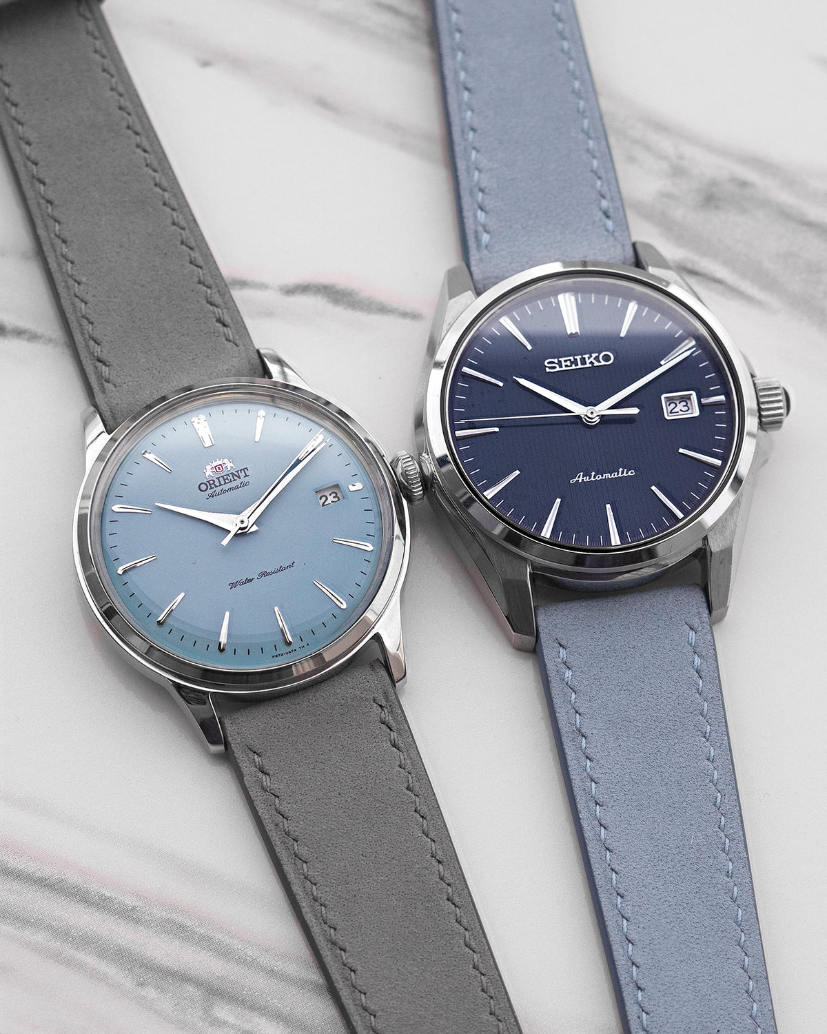 Nubuck Leather Strap (Light Grey)