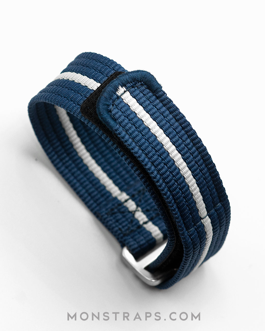 Velcro Premium - Navy with White Stripe