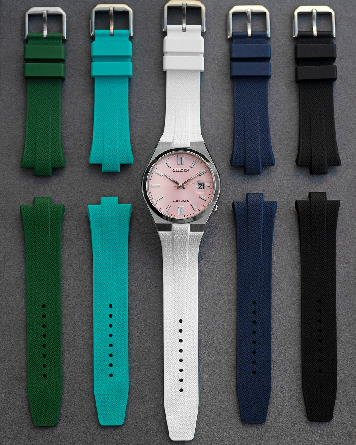 FKM RUBBER - FOR CITIZEN TSUYOSA (BLACK)