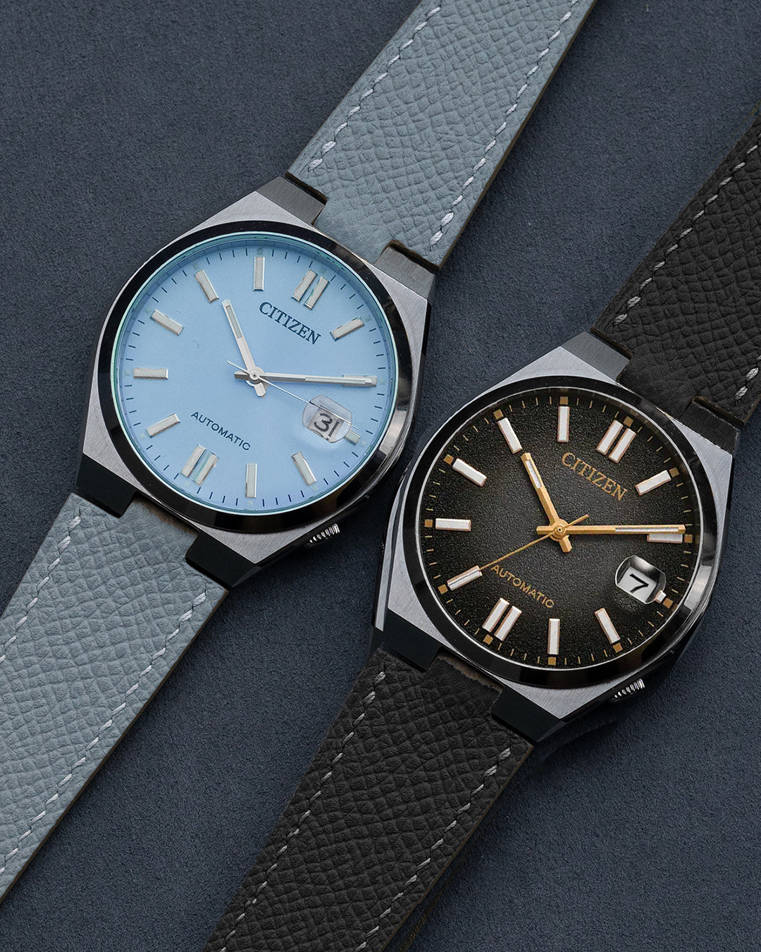 EPSOM LEATHER - FOR CITIZEN TSUYOSA 37MM (MINK GREY)