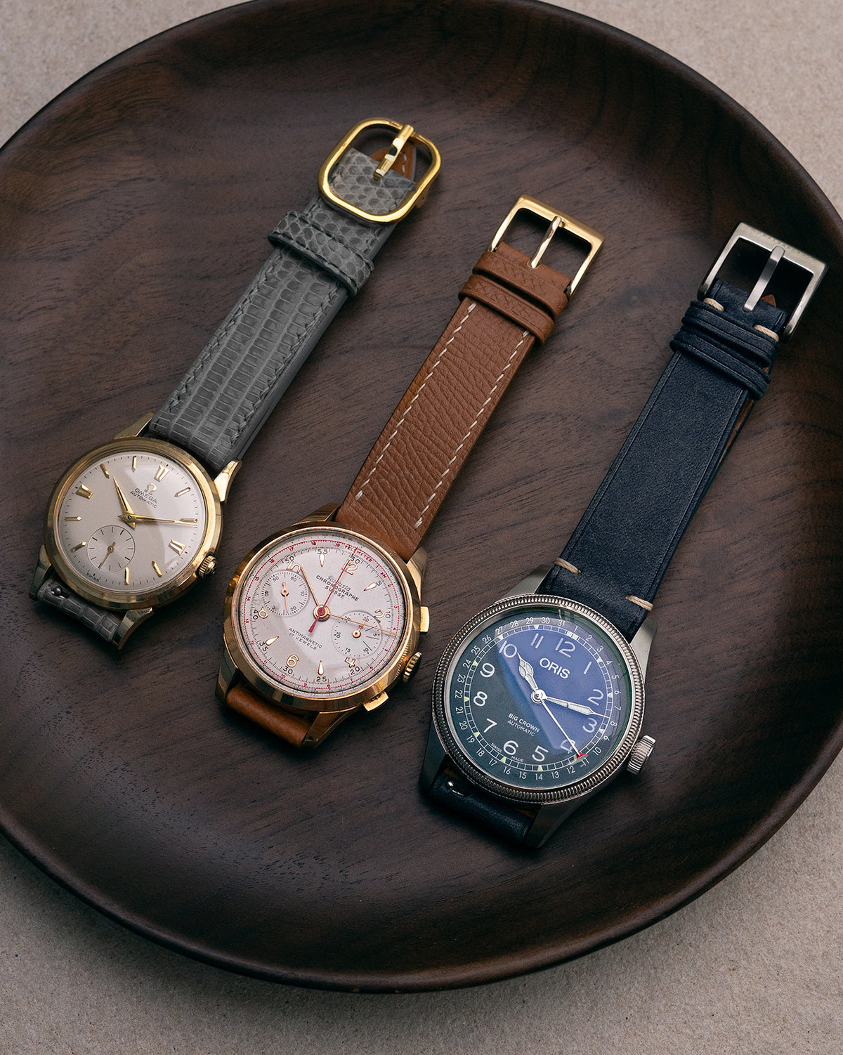 Lizard Leather Strap (Grey, Matte)