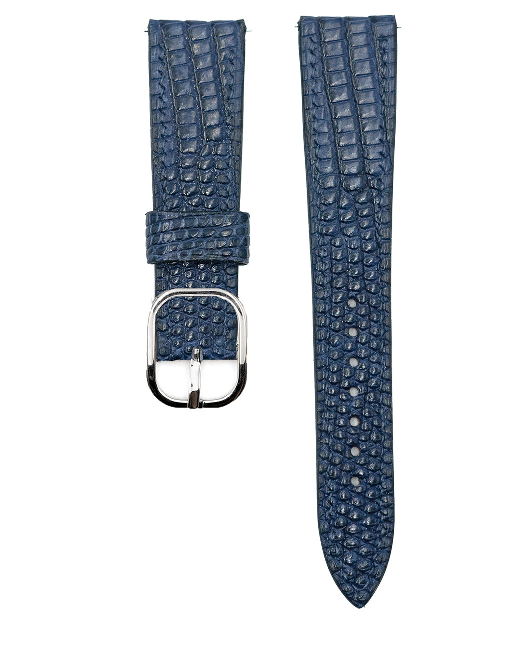 (20mm) Lizard Leather - Navy Blue (Semi matte, Regular)
