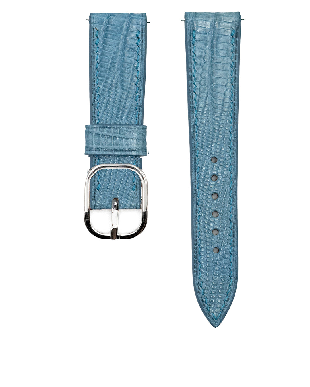 (19mm) Lizard Leather - Sky Blue (Semi matte, Short)