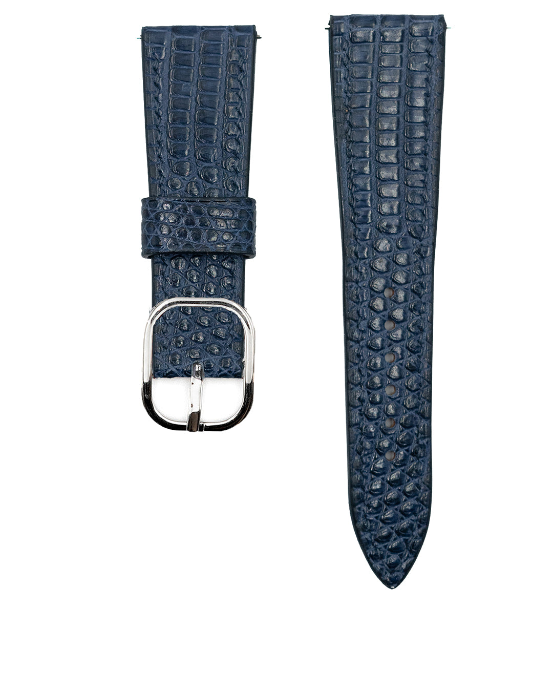 (21mm) Lizard Leather - Dark Navy (Semi matte, Short)