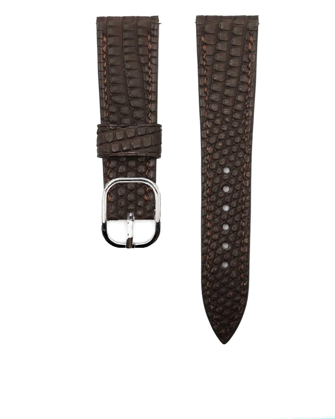 (20mm) Lizard Leather - Dark Brown (Matte, Short)