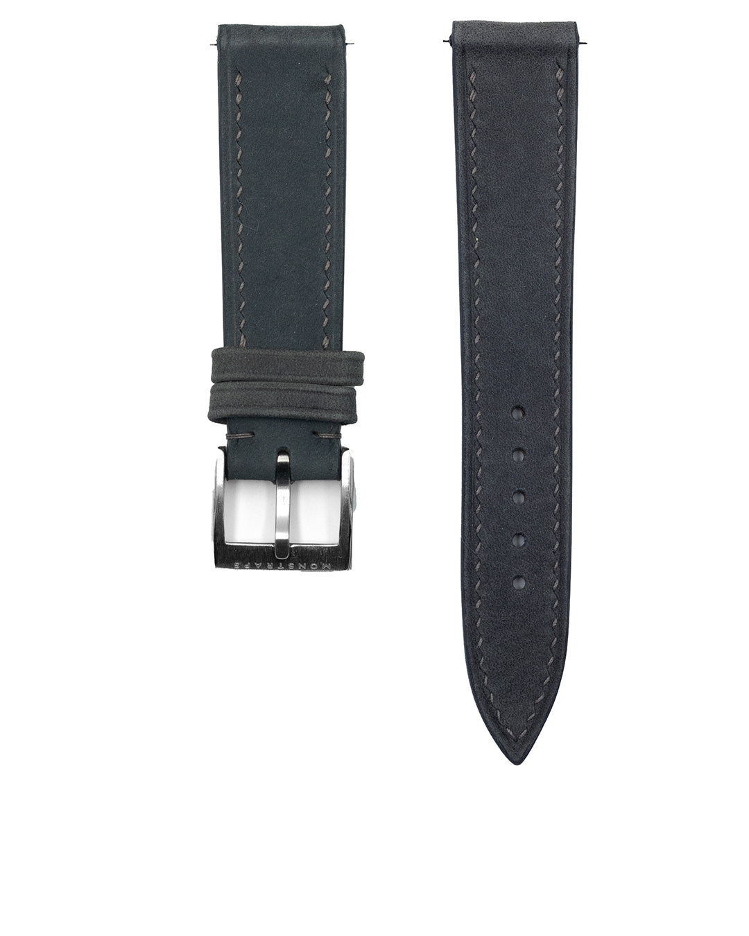 (18mm) Nubuck Leather - Slate Blue (Short)