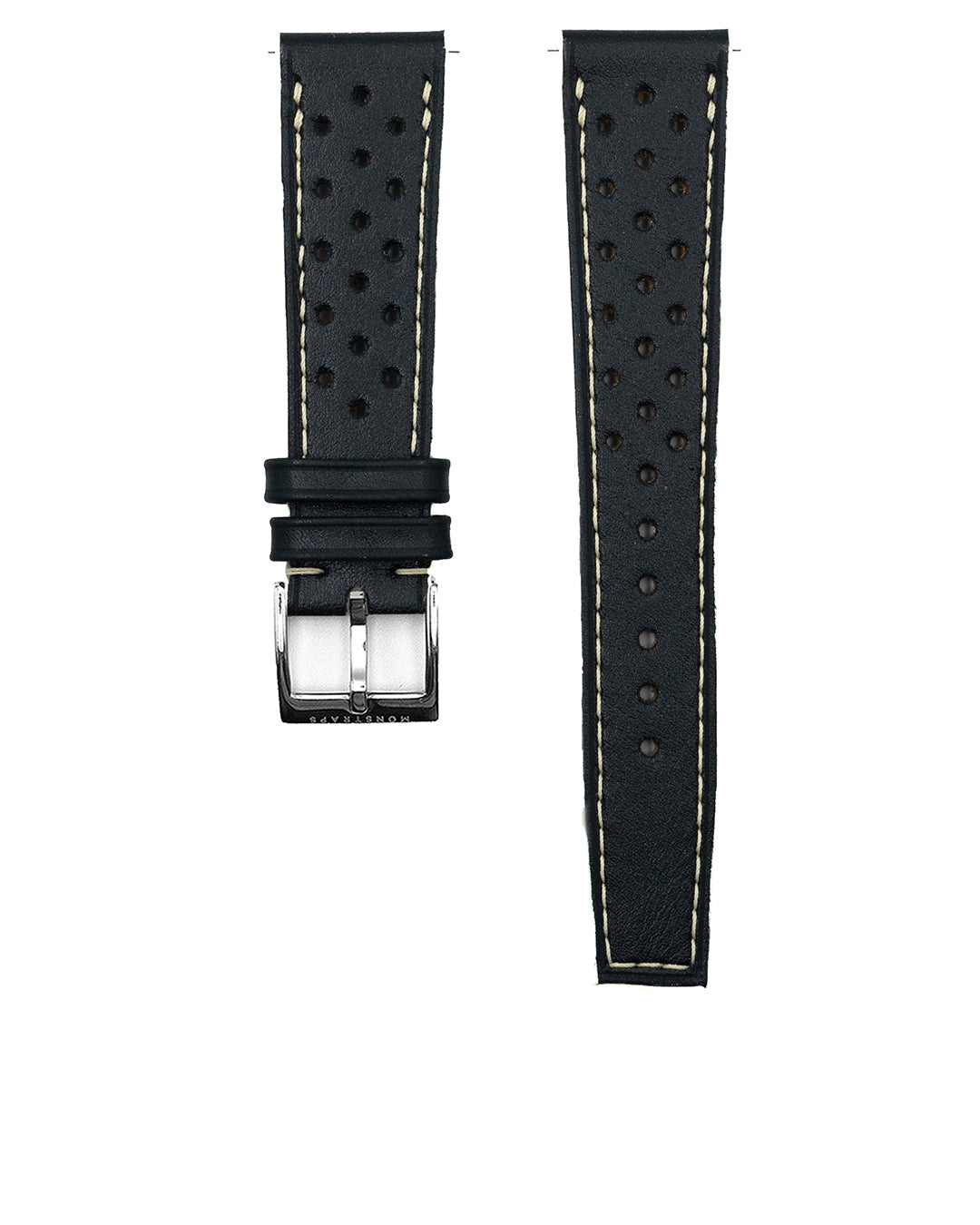 (19mm) Rally Leather - Black (Straight End, Short)