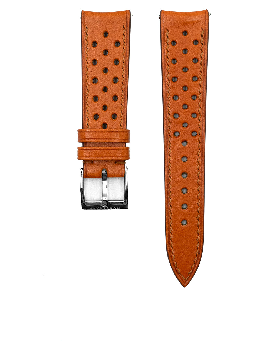 (19mm) Rally Leather - Windsor Tan (Short, Curved End)