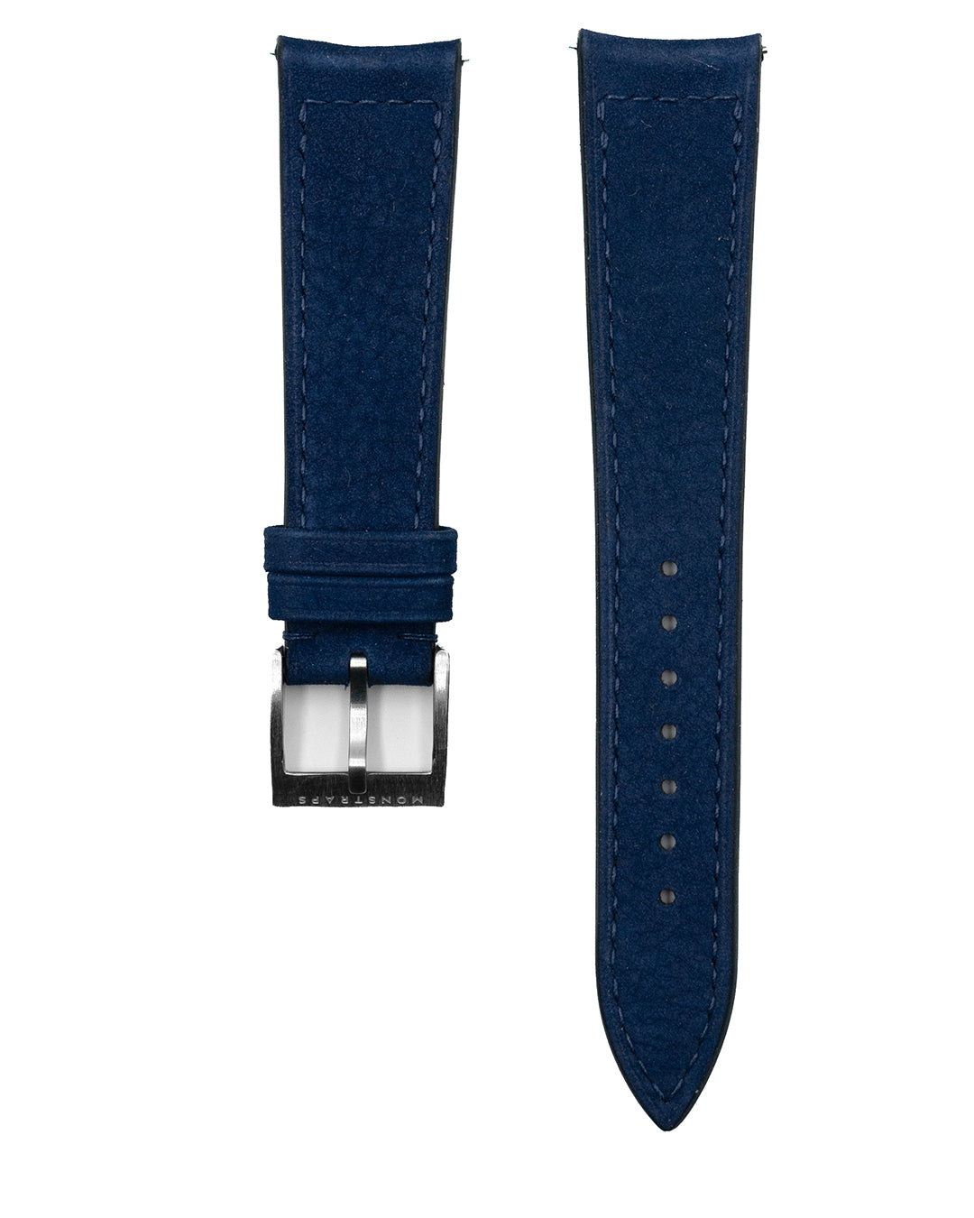 (20mm) Nubuck Leather - Dark Blue (Regular, Curved End)
