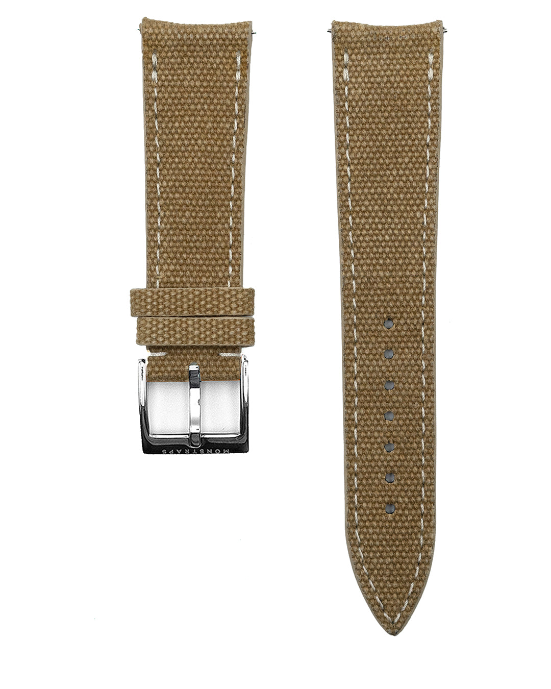 (21mm) Vintage Canvas - Khaki (Regular, Curved End)