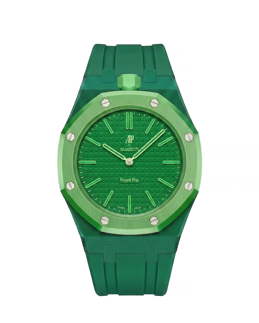 Rubber Strap Conversion for Royal Pop Green Eight