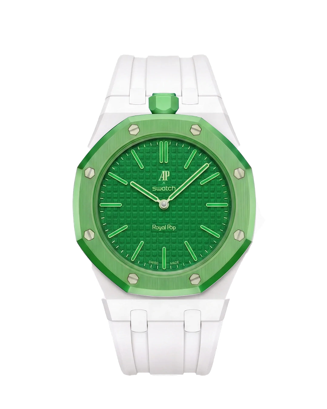 Rubber Strap Conversion for Royal Pop Green Eight