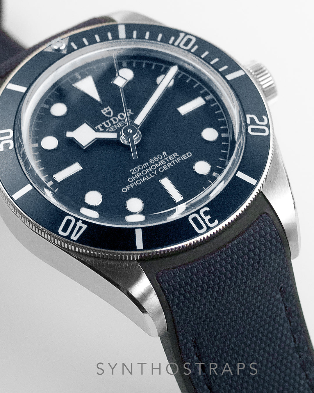 HYBRID RUBBER- FOR TUDOR BLACK BAY 58 / RANGER - BY SYNTHO (NAVY BLUE)