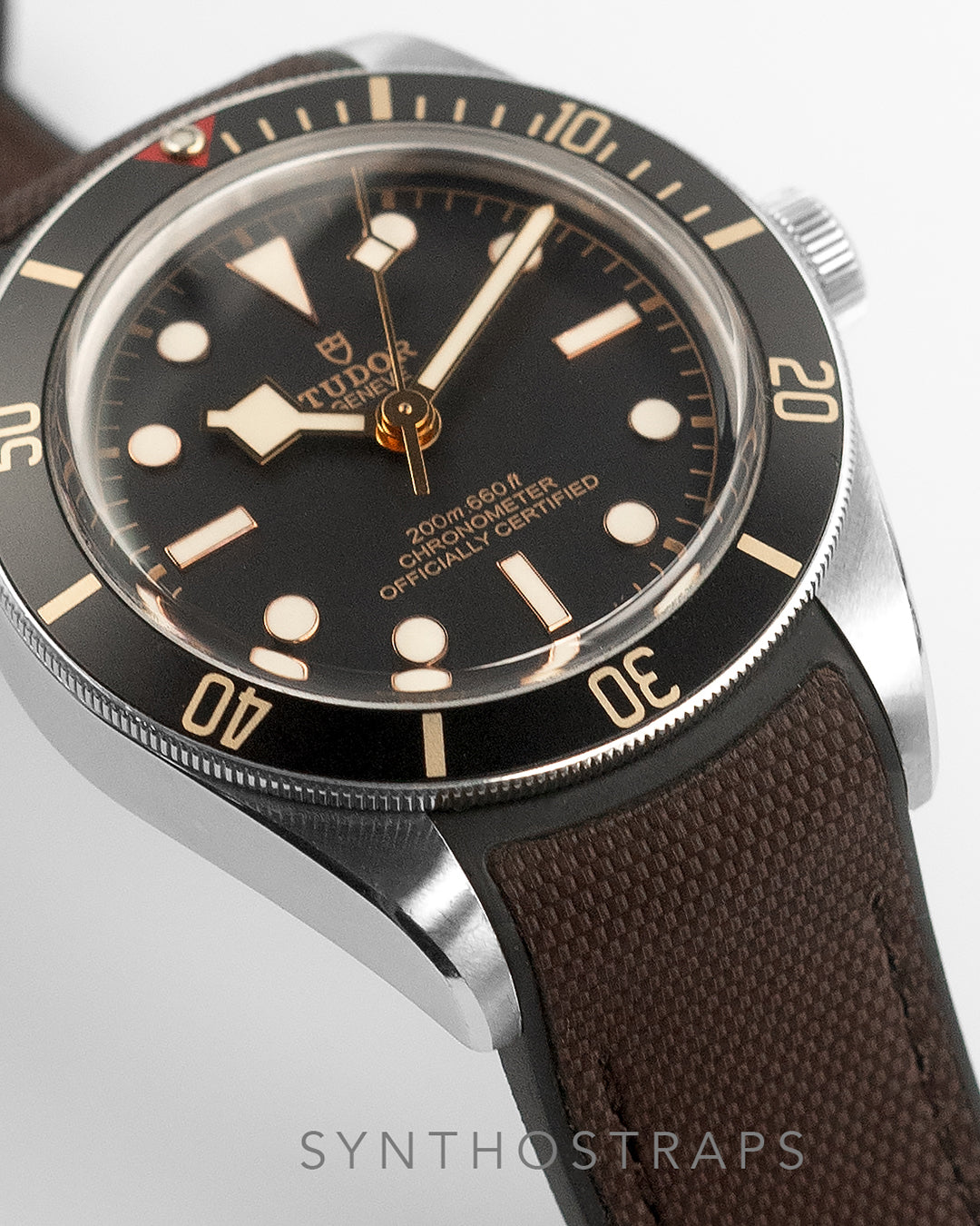 HYBRID RUBBER- FOR TUDOR BLACK BAY 58 / RANGER - BY SYNTHO (BROWN)