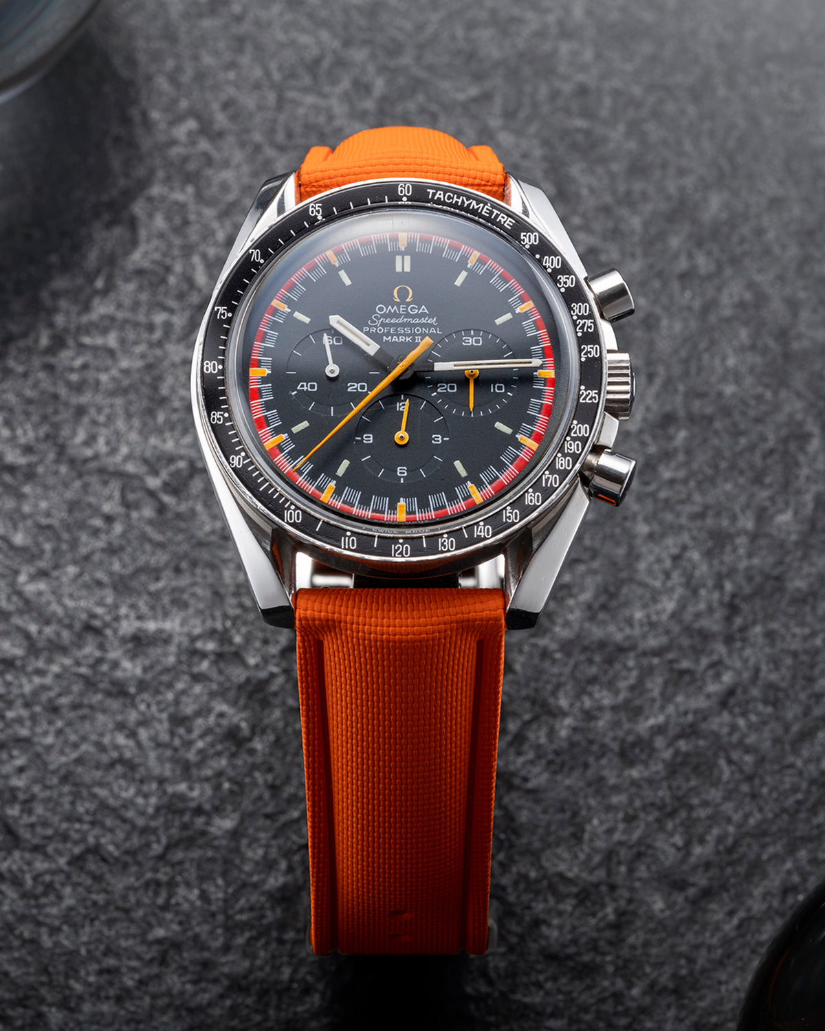 HYBRID RUBBER (ORANGE) - STRAIGHT END UNIVERSAL FIT (DEPLOYANT CLASP STYLE)