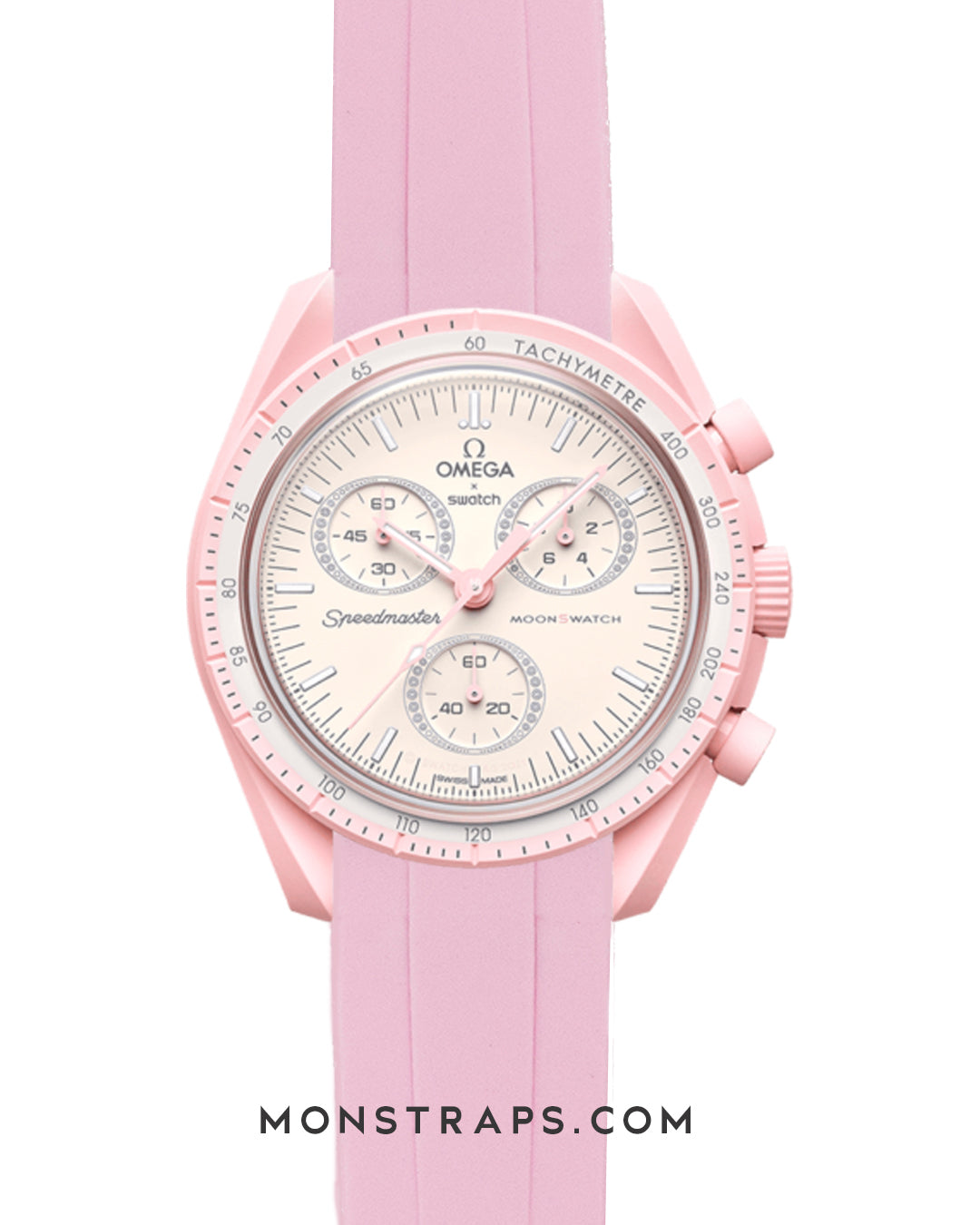 VULCANISED RUBBER - CURVED FITTED STRAP FOR MOONSWATCH