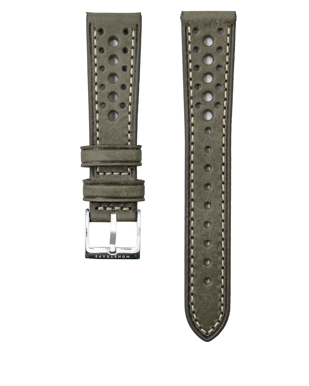 (19 -22mm) Rally Leather - Vintage Grey (Straight End, Regular)