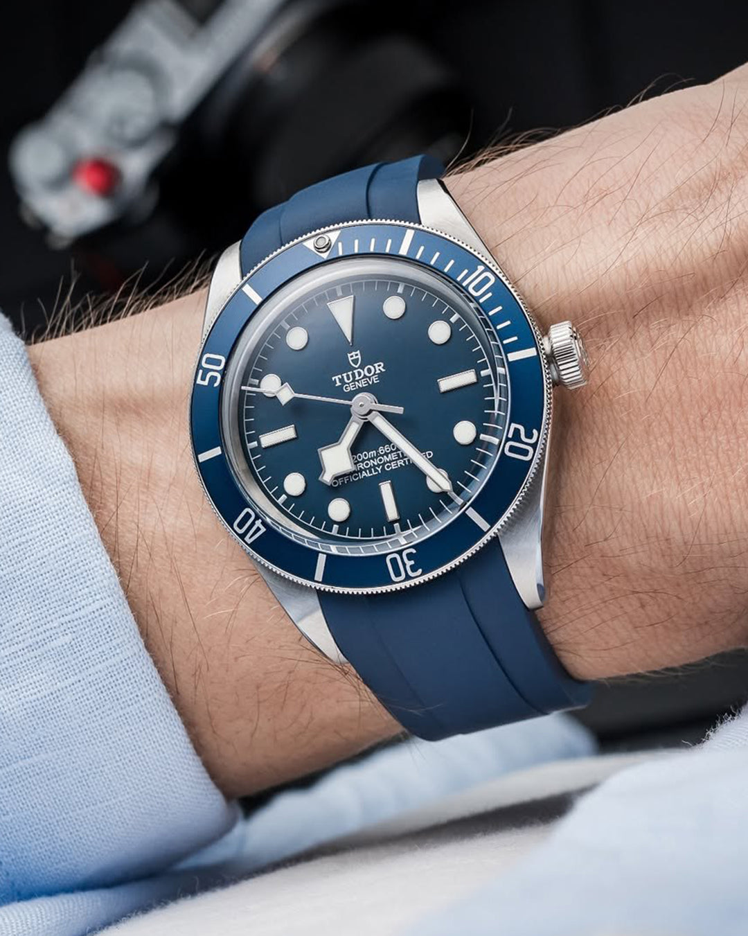 FKM RUBBER- FOR TUDOR BLACK BAY 58 BB58 GMT (NAVY BLUE) Monstraps