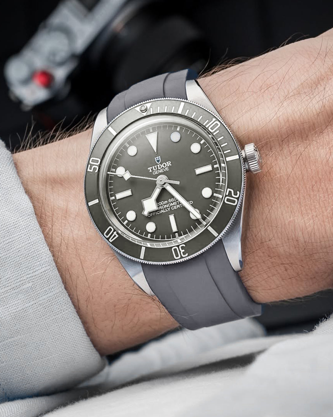 FKM RUBBER- FOR TUDOR BLACK BAY 58 / BB58 GMT (GREY)