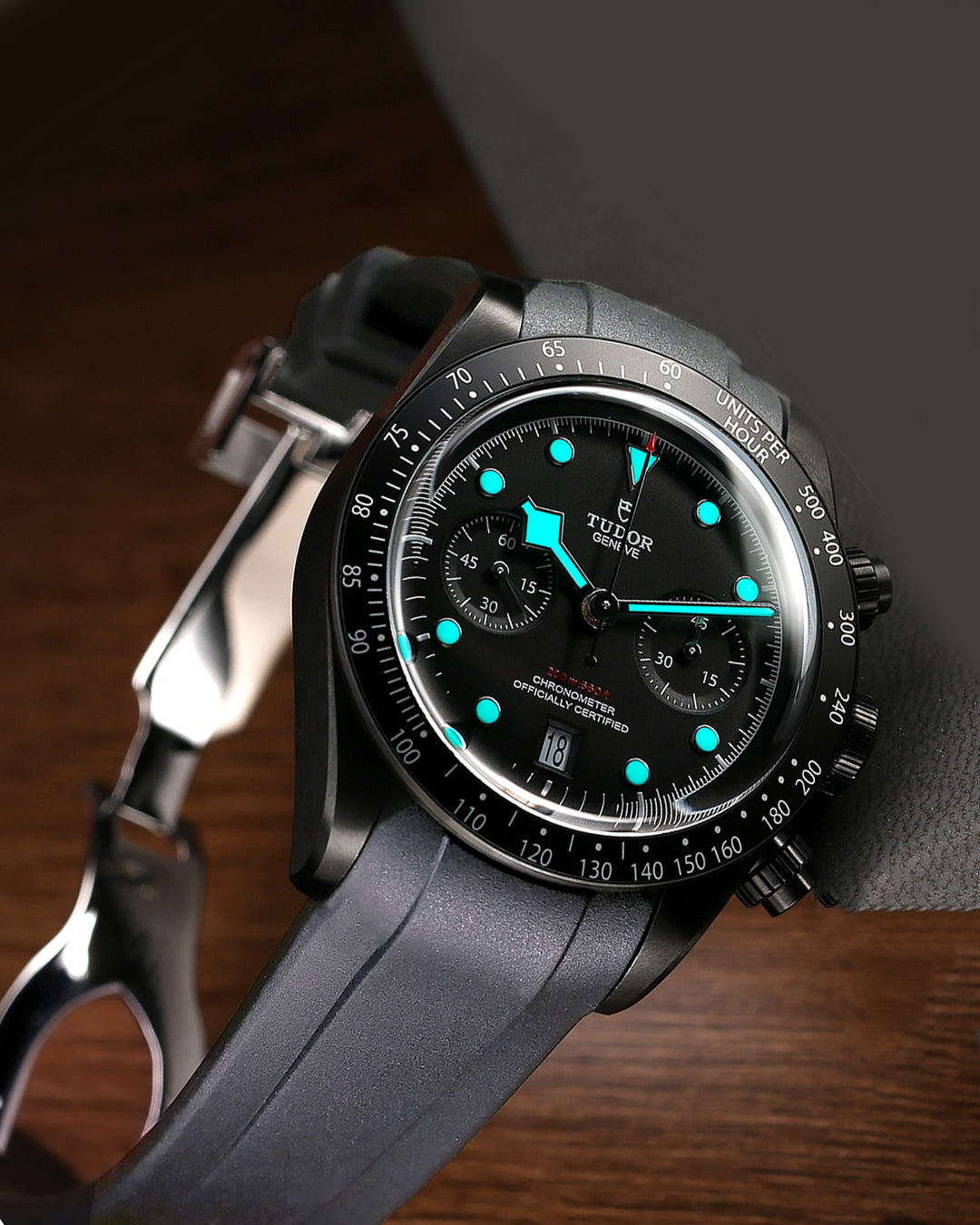FKM RUBBER- FOR TUDOR BLACK BAY 41 / CHRONO / GMT (GREY)