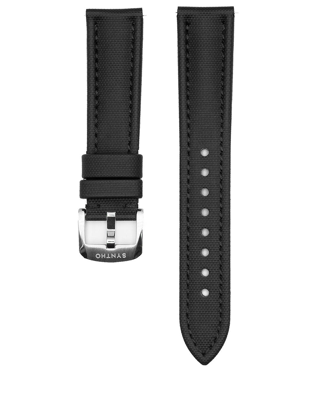 Classic Sailcloth - Black (Black Stitching)