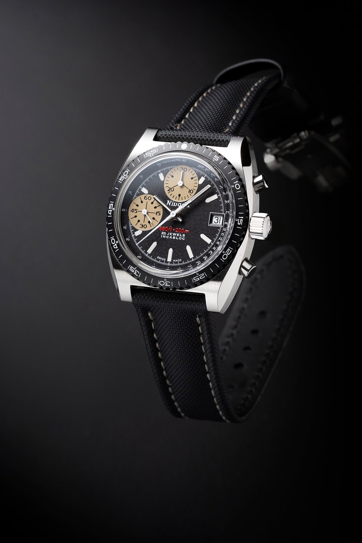 Classic Sailcloth - Black (Cream Stitching)