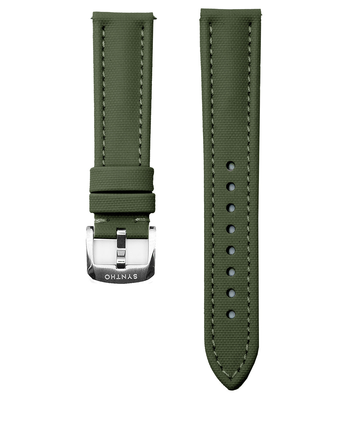 Classic Sailcloth - Green (Green Stitching)